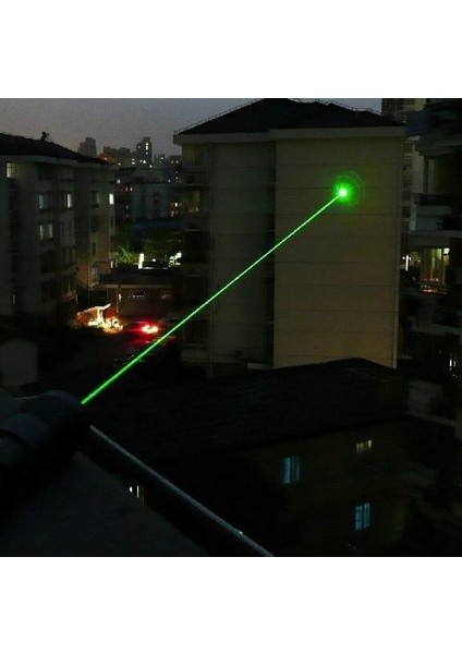 Yeşil Lazer Pointer 500 mW 15 Km Etkili (5 Başlıklı)