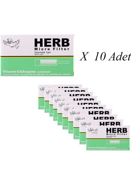 Herb Micro Filter Kullanat Sigara Ağızlığı 10'lu Paket