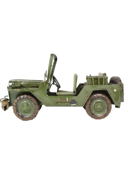 1952 Model Army Jeep Eskitilmiş Biblo Be-088