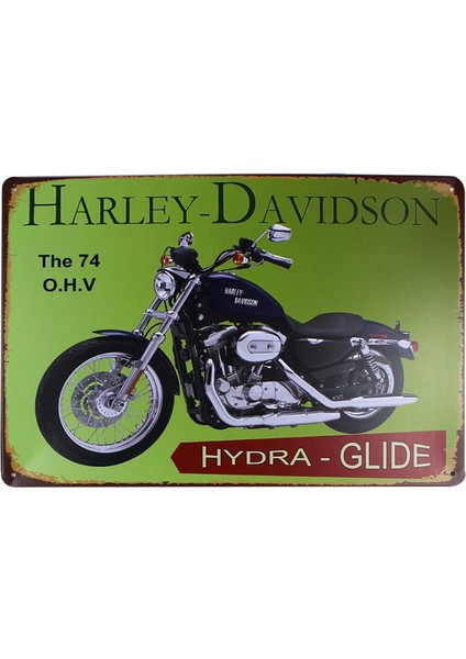 Dekoratif Vintage Metal Pano Harley Motor 20X30 fiyatları