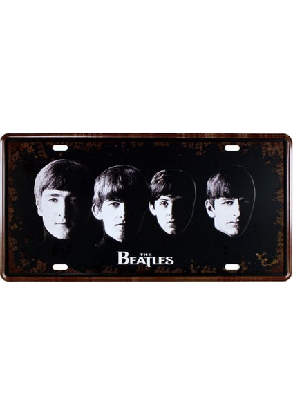 Vintage Metal Plaka The Beatles 15X30