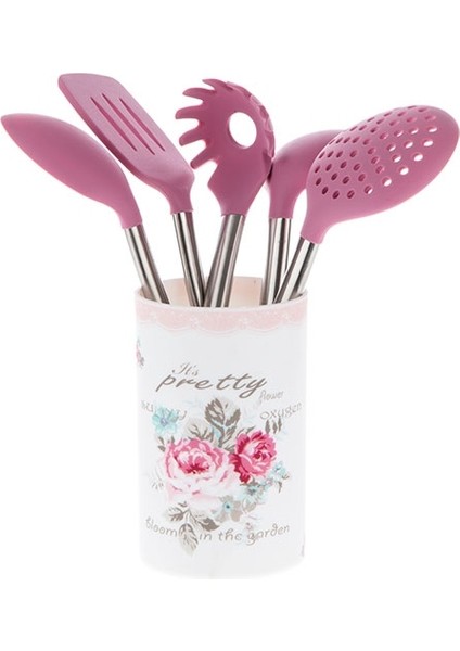 6Lı Servis Seti Pretty Rose