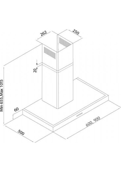 3122 SLIM Davlumbaz Inox 60 cm fiyatları