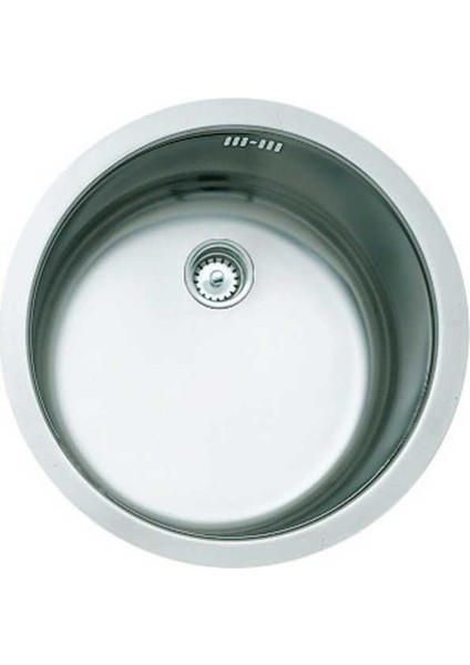 ROUND Evye, 1 Göz, Tezgah Altı, Çelik, Taşmasız