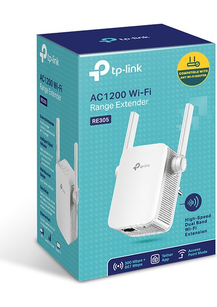 Tp-Link RE305 867 Mbps Wifi Range Extender-Menzil Genişletici AC1200