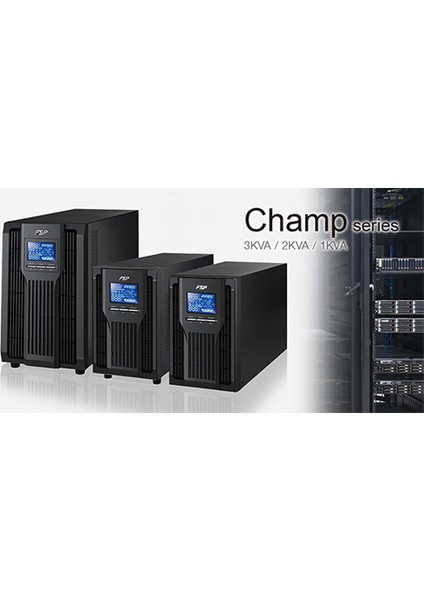 Champ 3K 3 Kva Lcd Ekran On-Lıne 6*12V 9Ah