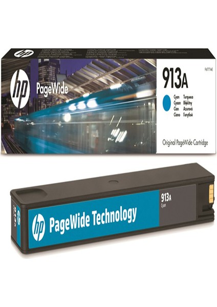 F6T77Ae 913A 3.000 Sayfa Mavi Pagewide Mürekkep Kartuşu