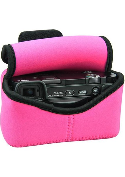 OC-S1 Neoprene Mirrorless Makina Kılıfı (Magenta)