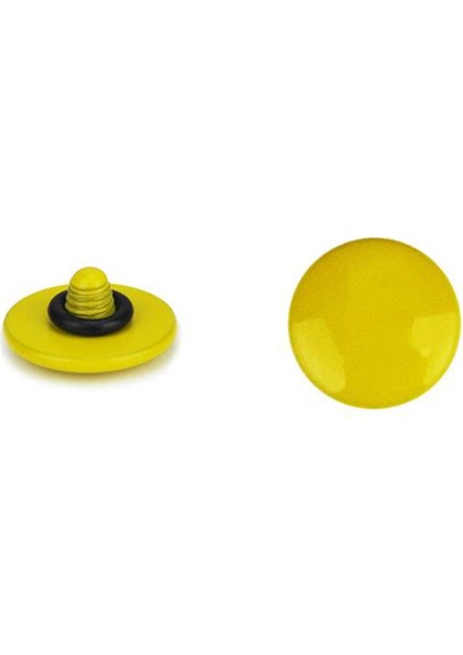Soft Release Button Vidalı Metal Deklanşör Düğmesi (Tümsek - Sarı)