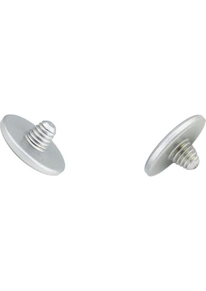 Soft Release Button Vidalı Metal Deklanşör Düğmesi (Tümsek - Gümüş)
