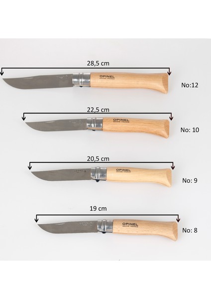 Kayın Saplı Çakı Bıçak,Avcı Bıçağı Inox No 8