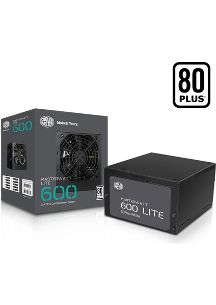 Cooler Master Watt 600W 80+ Aktif PFC 120mm Fanlı PSU (MPX-6001-ACABW-EU)