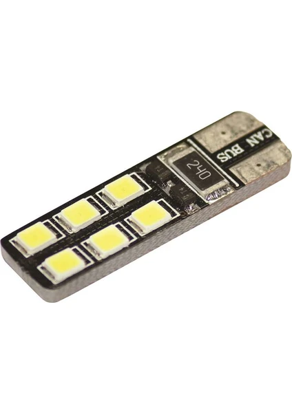 Dipsiz LED Ampul Beyaz 12 V 12 LED T10 Can Bus 2 Adet