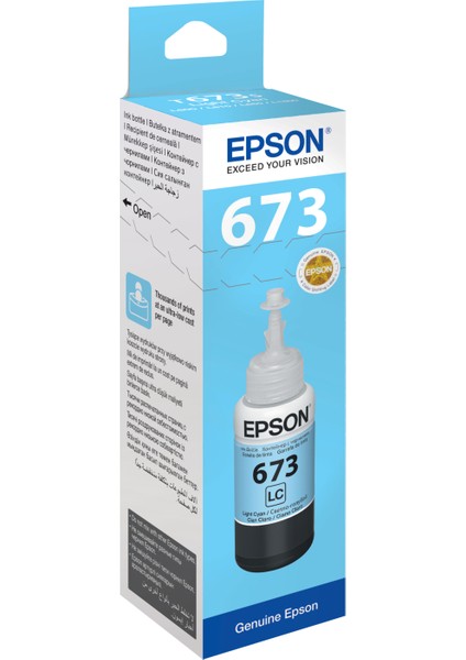 T6735 L800 70ml Açık Mavi Mürekkep Kartuş