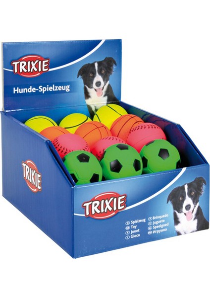 Fosforlu Köpek Oyun Topları Kauçuk 6cm
