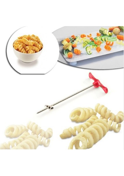 Manuel Rulo Spiral Turp Patates Sebze Dilimleyici Oyucu 70g