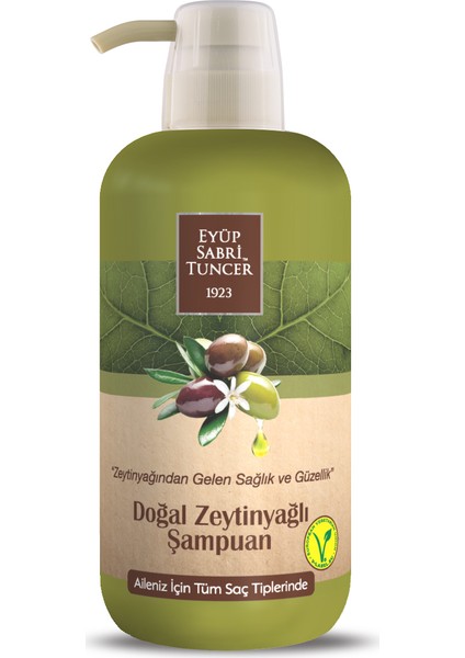 Doğal Zeytinyağlı Şampuanı 600 Ml