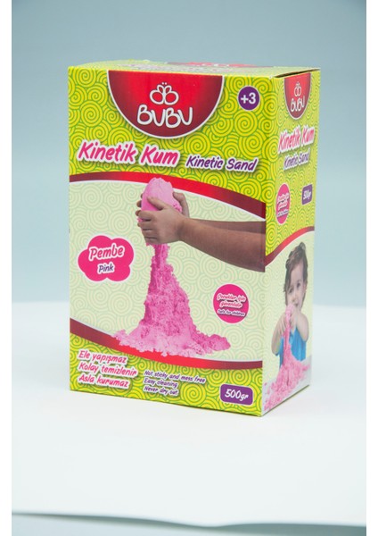 Kinetik Kum 500 Gr. Pembe