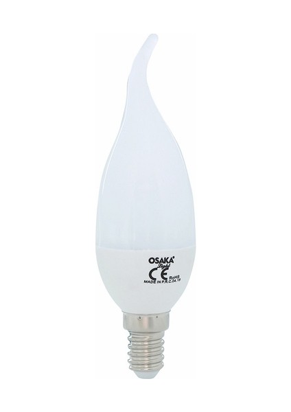 Osaka Light 6Watt Led Kıvrık Buji Ampül Beyaz