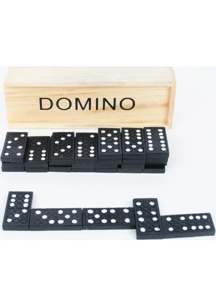 50bir Ahşap Kutulu Domino Seti