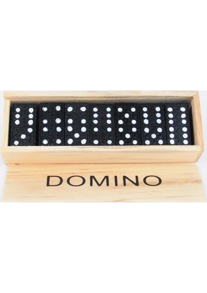 50bir Ahşap Kutulu Domino Seti