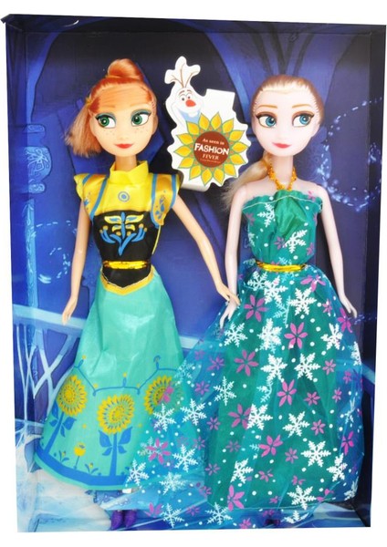 Karlar Ülkesi Frozen Anna & Elsa Bebek Seti (2 Adet)