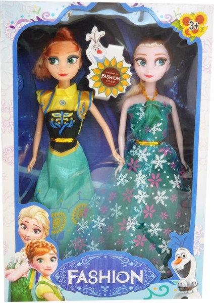 Karlar Ülkesi Frozen Anna & Elsa Bebek Seti (2 Adet)