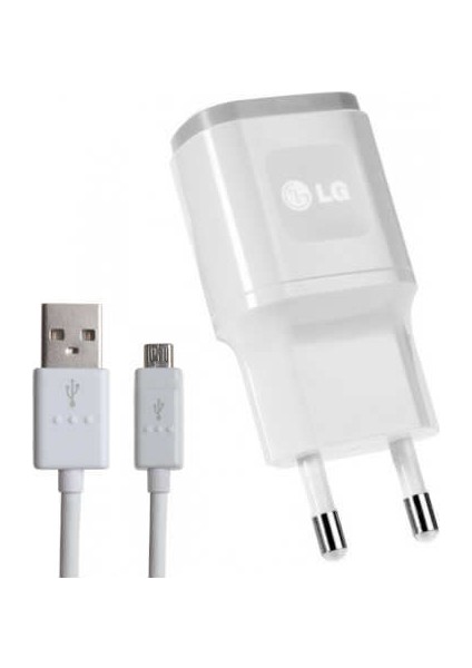 Şarj Cihazı + USB Kablo Beyaz - MCS-04ED/B (İthalatçı Garantili)