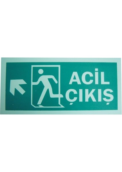 Fotolüminesans Fosforlu Yön Levhası (Sol-Yukarı Yön)- LR-FLU