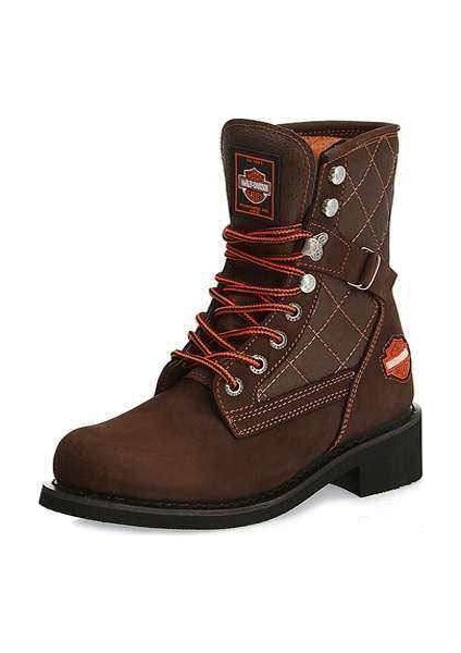 Harley Davidson New/Worker 700 Deri Unisex Bot Kahve