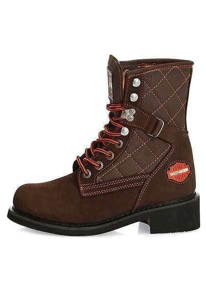 Harley Davidson New/Worker 700 Deri Unisex Bot Kahve