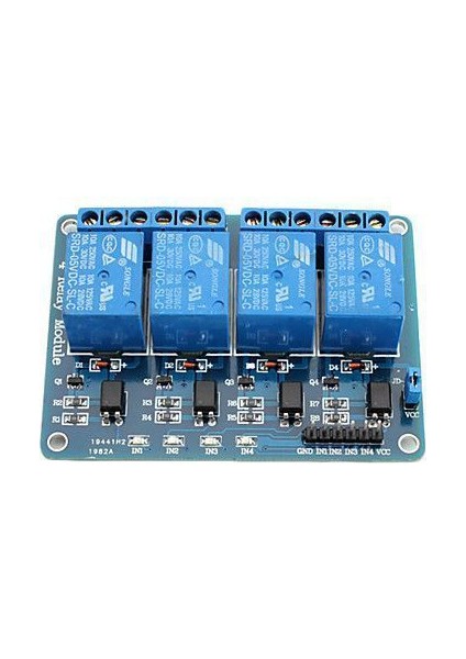 4′Lü 12V Röle Kartı - 4 Way 12V Relay Module