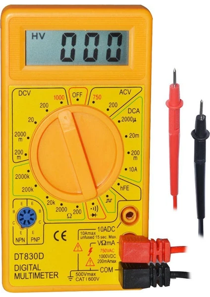 Dt-830D Dijital Multimetre