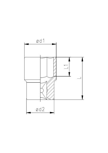 1115 1/2" Lokma Anahtar 10 Mm
