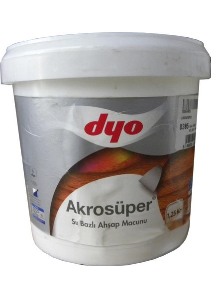 Akrosüper Ahşap Macunu 1,25 Kg