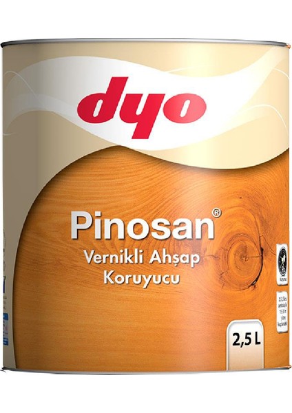 Pinosan Vernikli Ahşap Koruyucu 2,5 Lt Açık Meşe