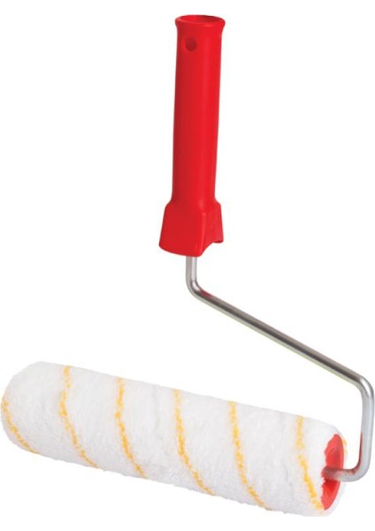 İzmir Fırça Saten Rulo Sarı Çizgili 20 Cm