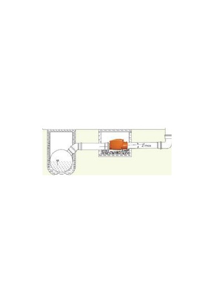 Pimtaş Pvc Pissu Atıksu Çekvalfi 150 Mm Kilitli