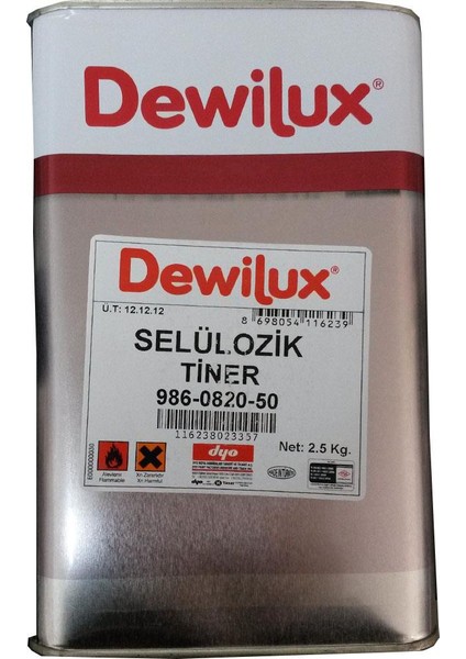 Dewilüx Selülozik Tiner 2,5 Kg