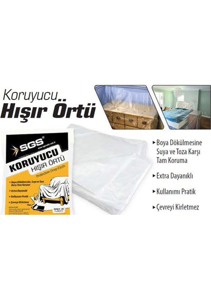 Sgs 4001 Hışır Boya Örtüsü 10 M2 4X2,5