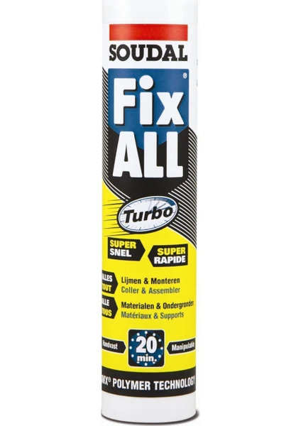 Soudal Fix All Turbo 290 Ml Kartuş Beyaz