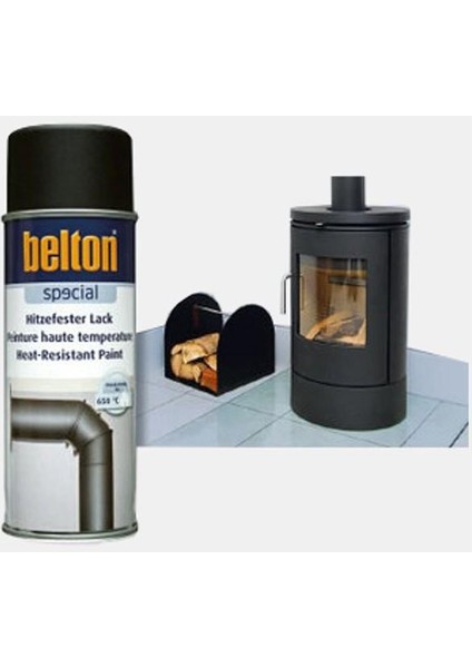 Belton Gümüş 650 °C Isıya Dayanıklı Sprey Boya 400 Ml