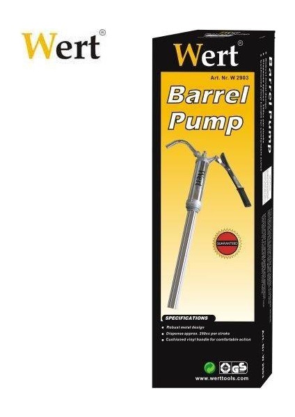 Wert 2903 Varil Pompası 20 Litre/Dakika fiyatları