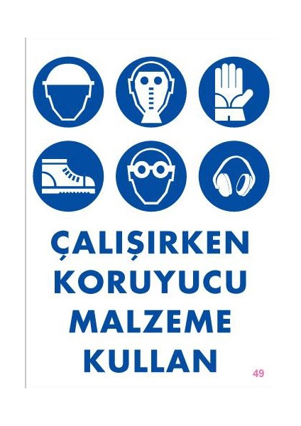 Pvc İkaz Levhası 25X35 Kod:49