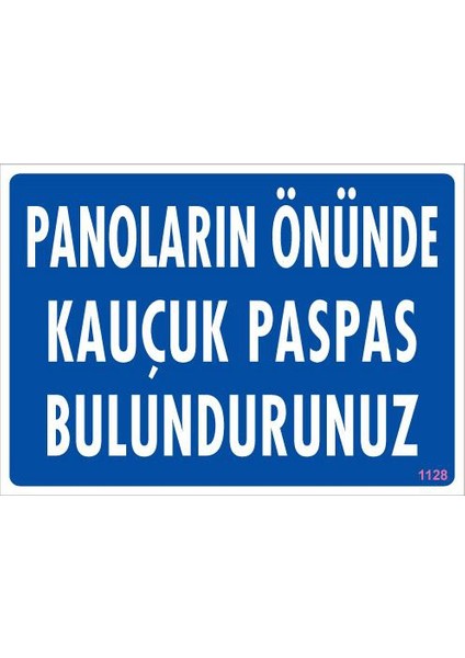 Pvc İkaz Levhası 25X35 Kod:1128