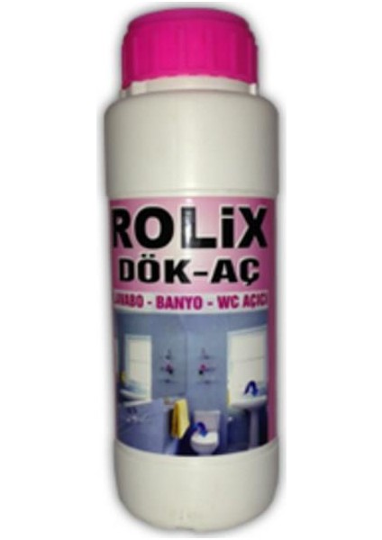 Rolix Dök Aç Banyo Lavabo Wc Açıcı 500 Gr