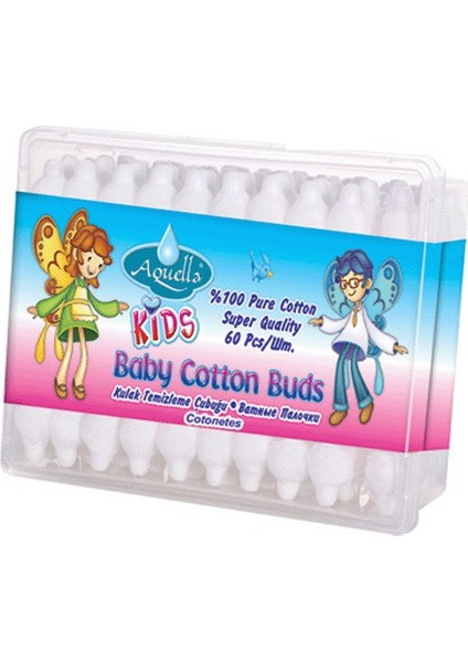 Kids Baby Kulak Temizleme Çubuğu 60 Adet