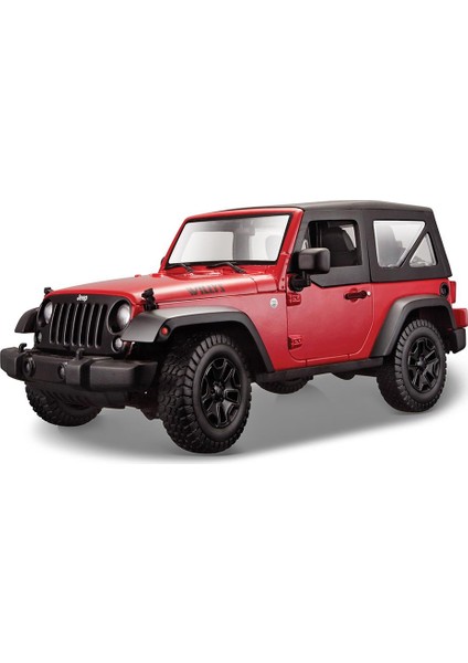2014 Jeep Wrangler 1-18 Model Araba S-E Kırmızı
