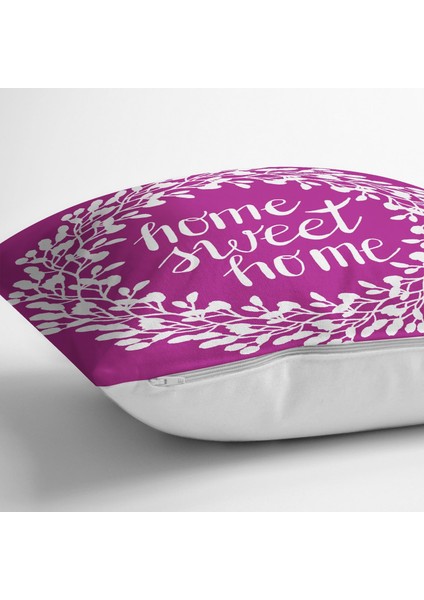 Home Sweet Home Dijital Baskılı Dekoratif Yastık Kırlent Kılıfı modelleri