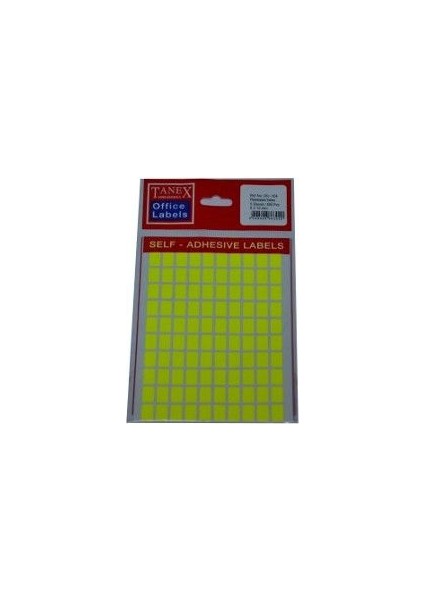 Ofc-131 Flo Sarı Ofis Etiketi 50 Ad-10-Lu Poşet